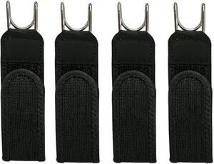 Buckle-free elastic belt for women and men 2 laps with a distance of 7"-14 " 4pk